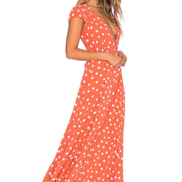 Tularosa Side Wrap Polka Dot Dress - Picture 4 of 7